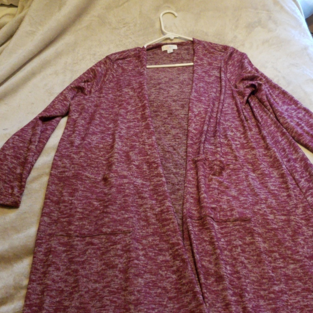 Lularoe Sarah wine and grey